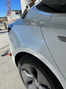 Tesla Paintless Dent Repair Applied Tesla Model S